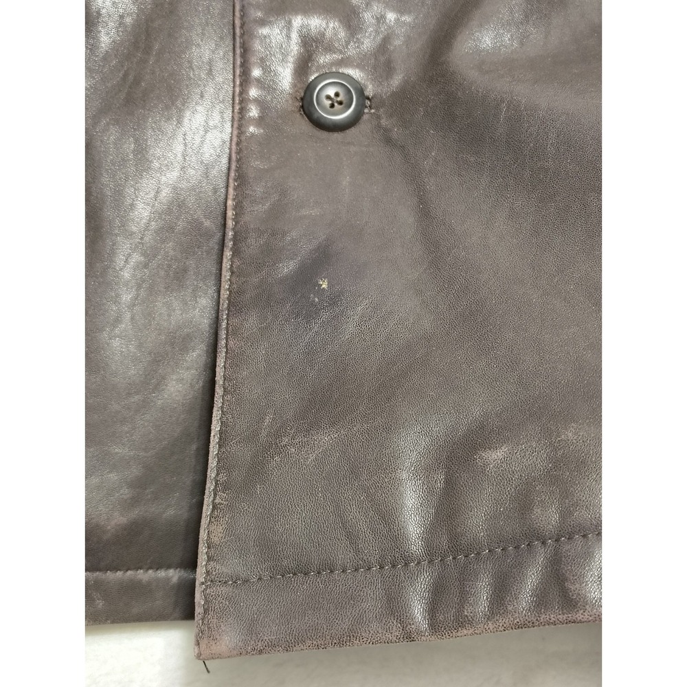 Roundtree Yorke Brown Soft Leather Lambskin Jacket Mens XL Urban Retro Classic - Picture 15 of 15